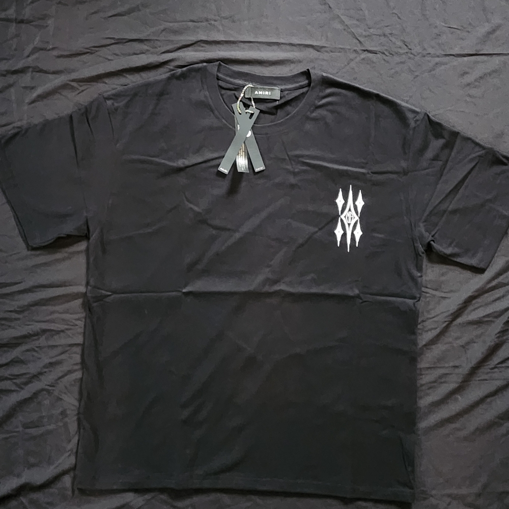 AMIRI Black T-Shirt Wirh White Design Brand New With Tags Size XL Black T-Shirt